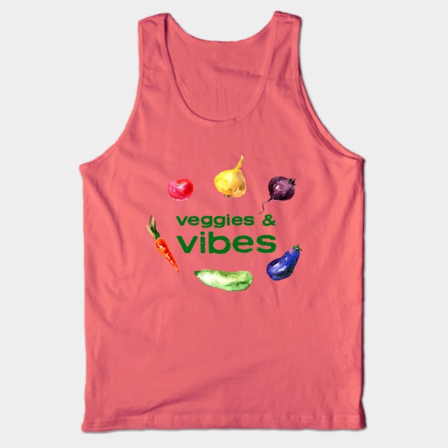 Veggies and Vibes Tank Top by Kale Von Celery